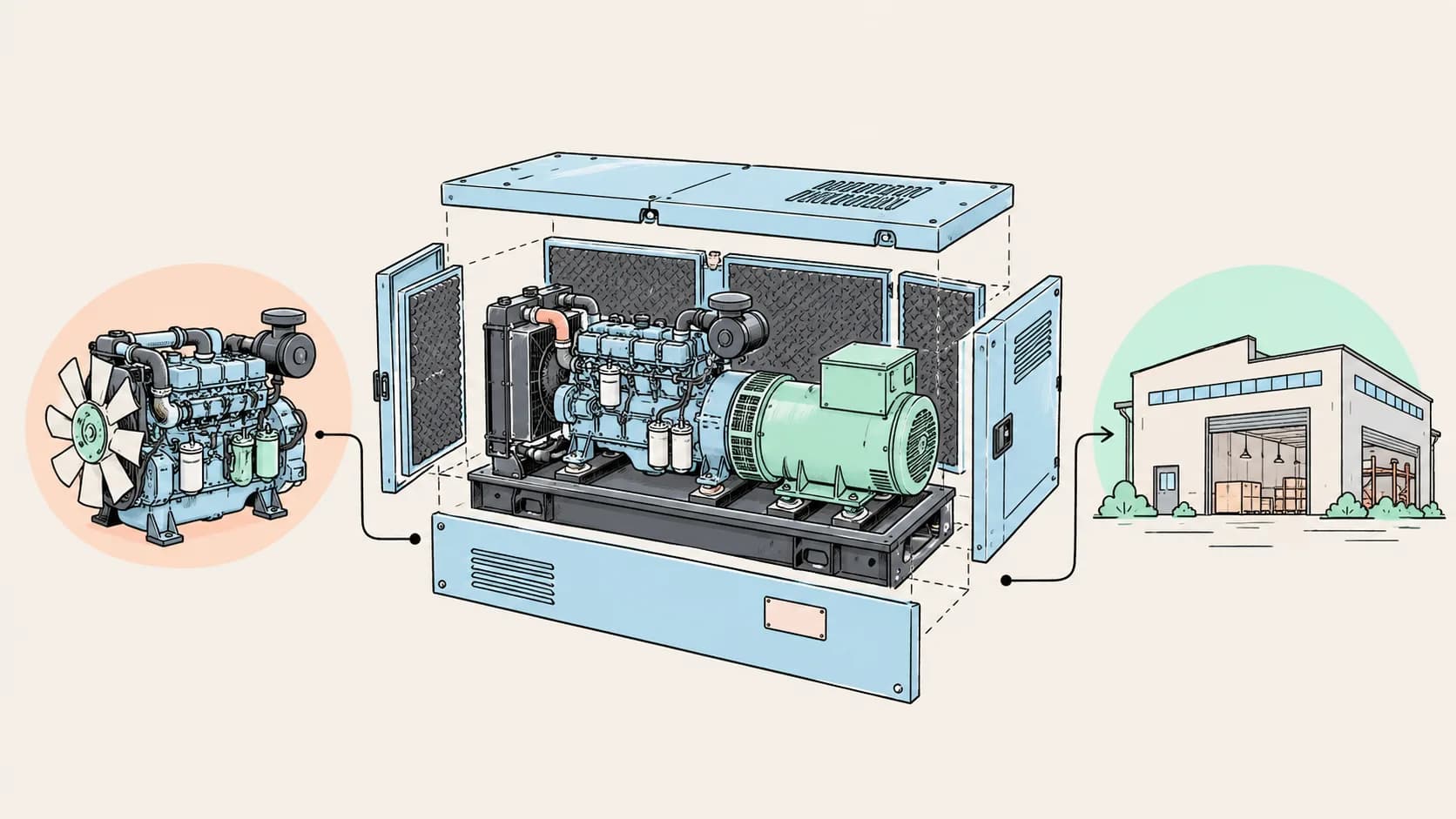 50 kW柴油发电机组选型核对要点