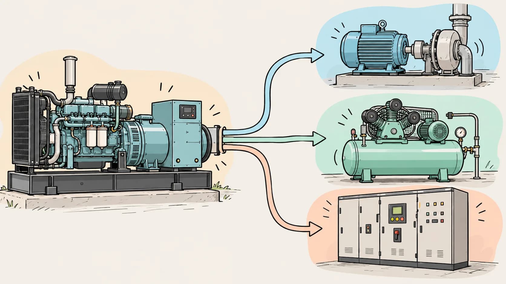 100 kW 柴油发电机组选型：多设备现场的适配判断