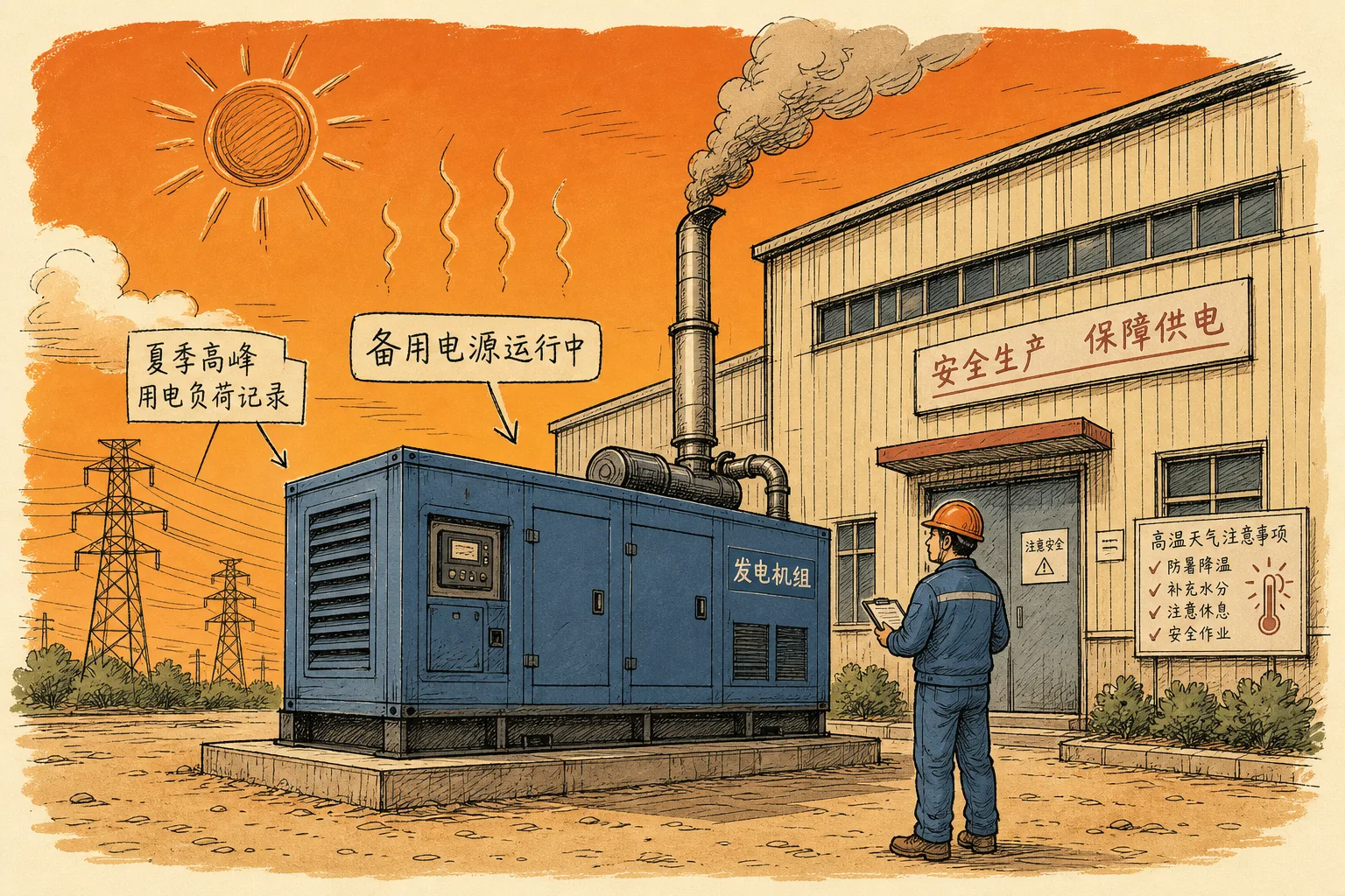 今夏电网两次刷新历史纪录,工厂的发电机买对工况了吗?