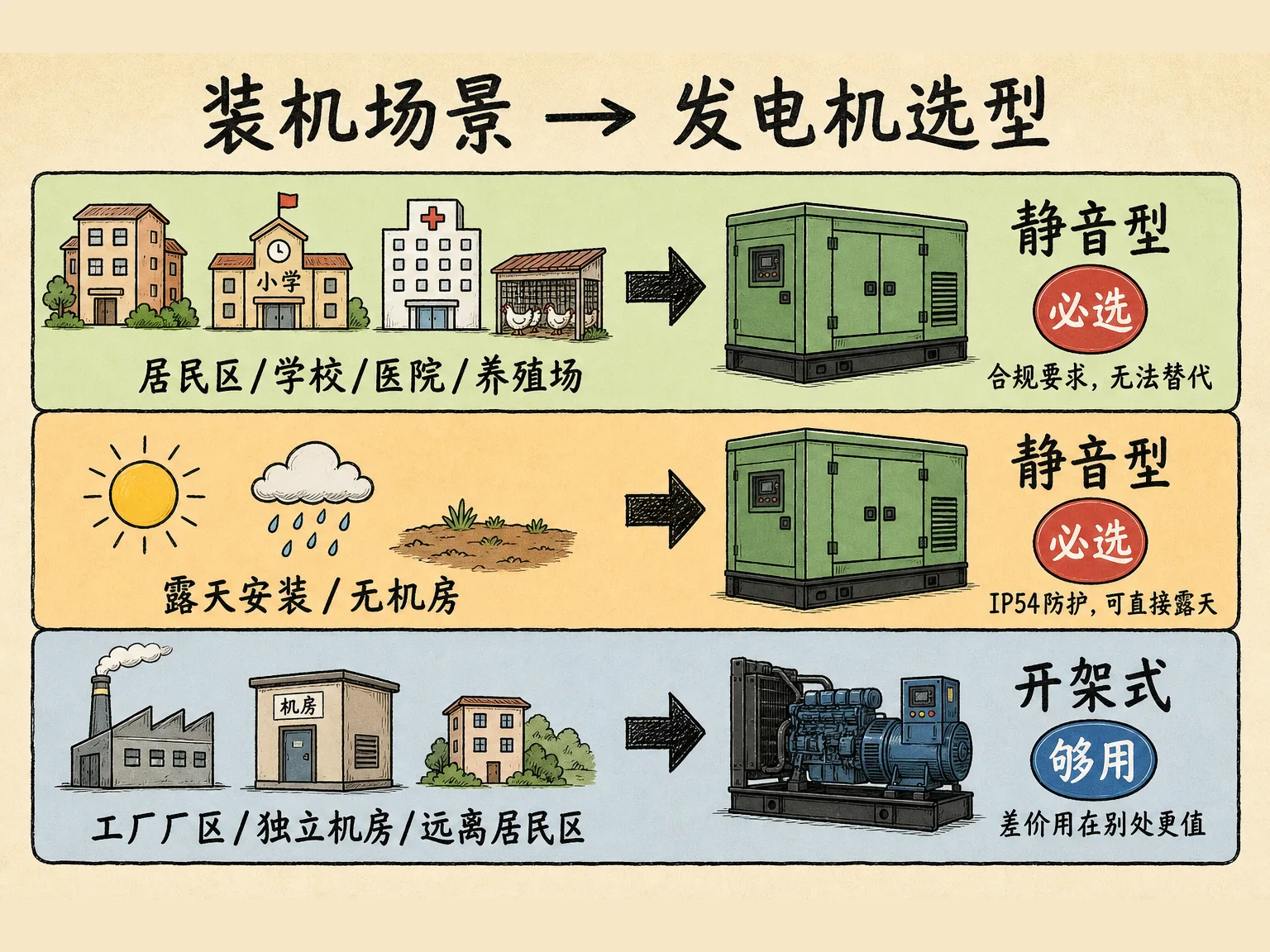 按装机场景选型速查表