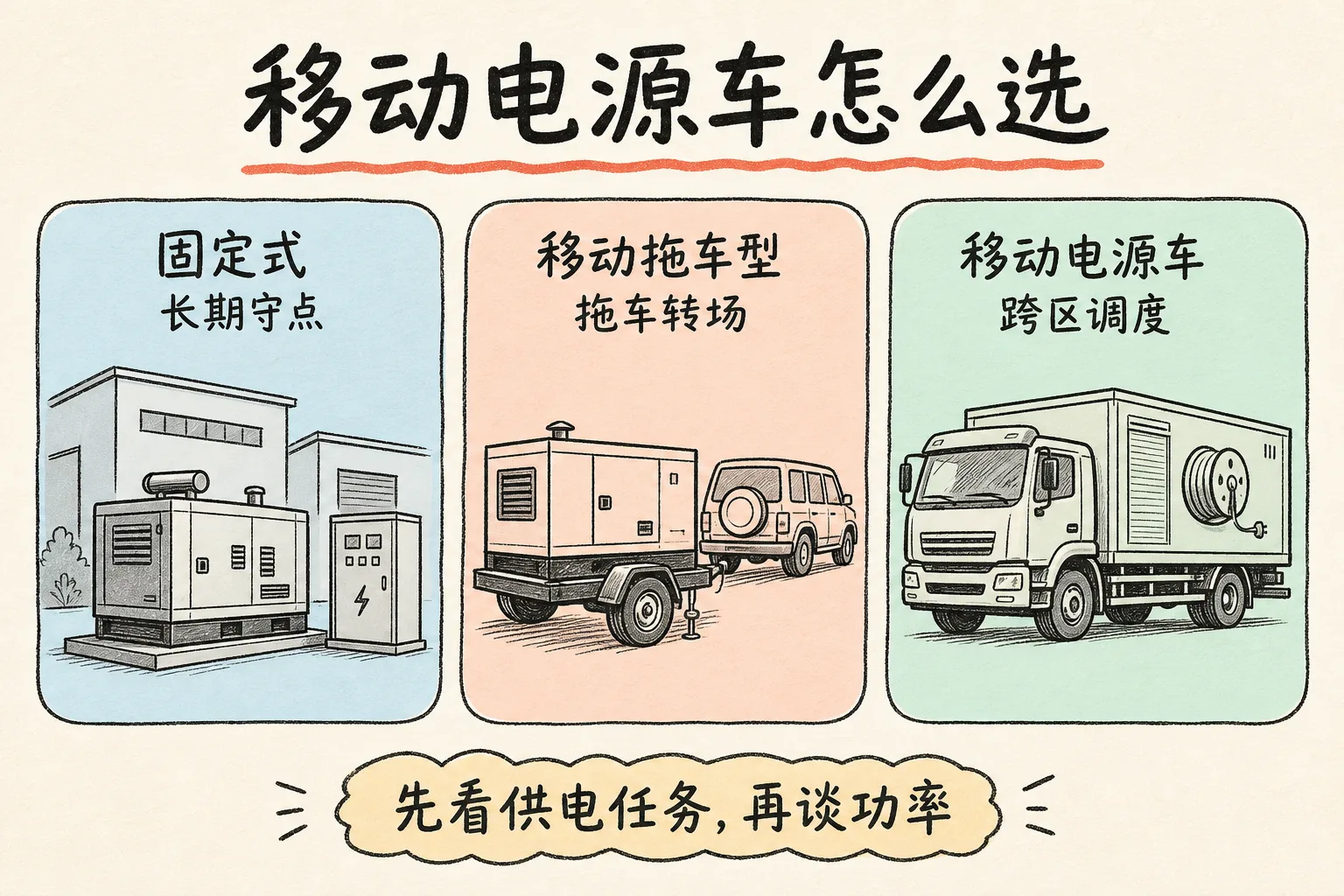 移动电源车选型指南:固定守点还是跨点调度