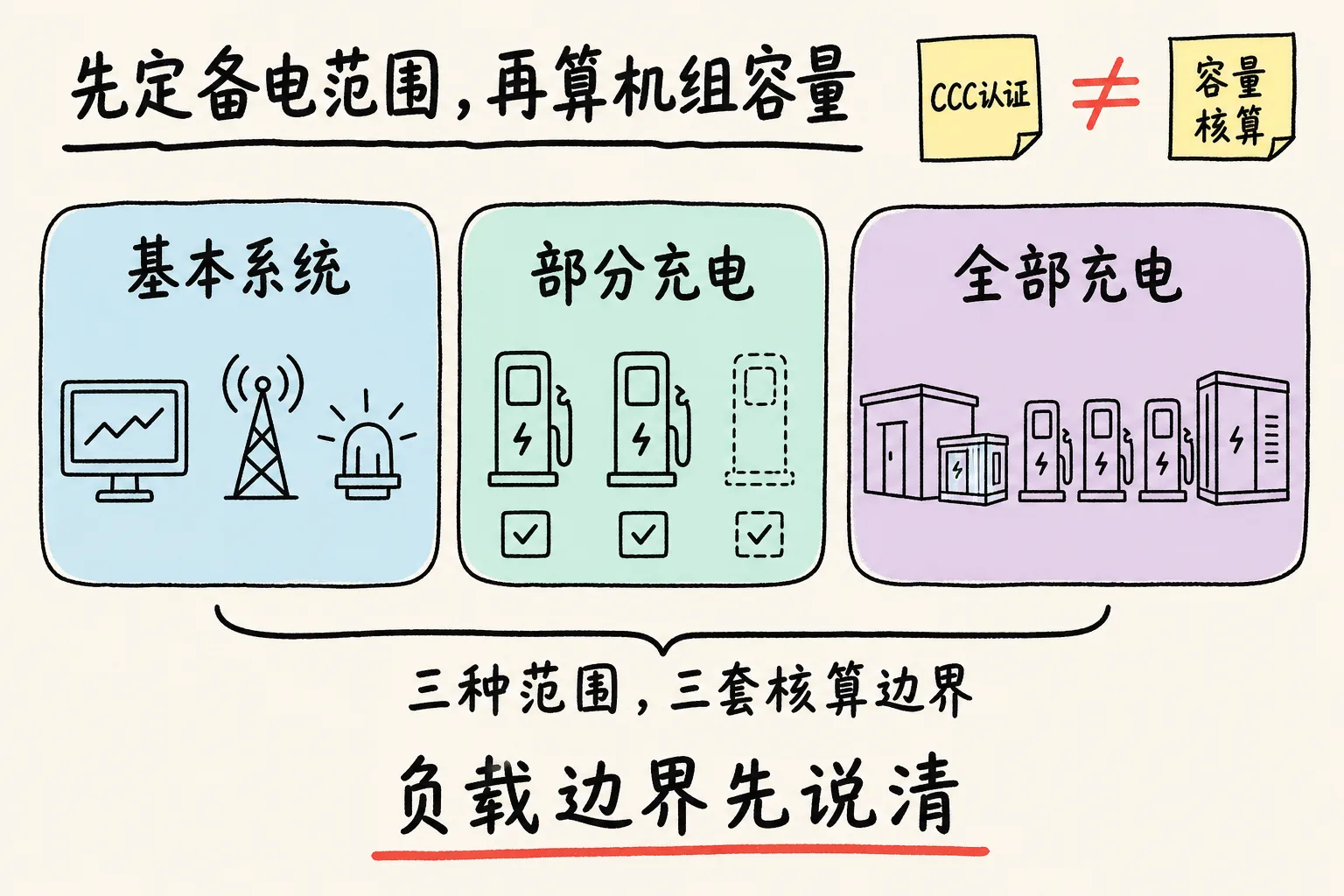 充电站备用电源负载清单:CCC认证之外的五项核算输入