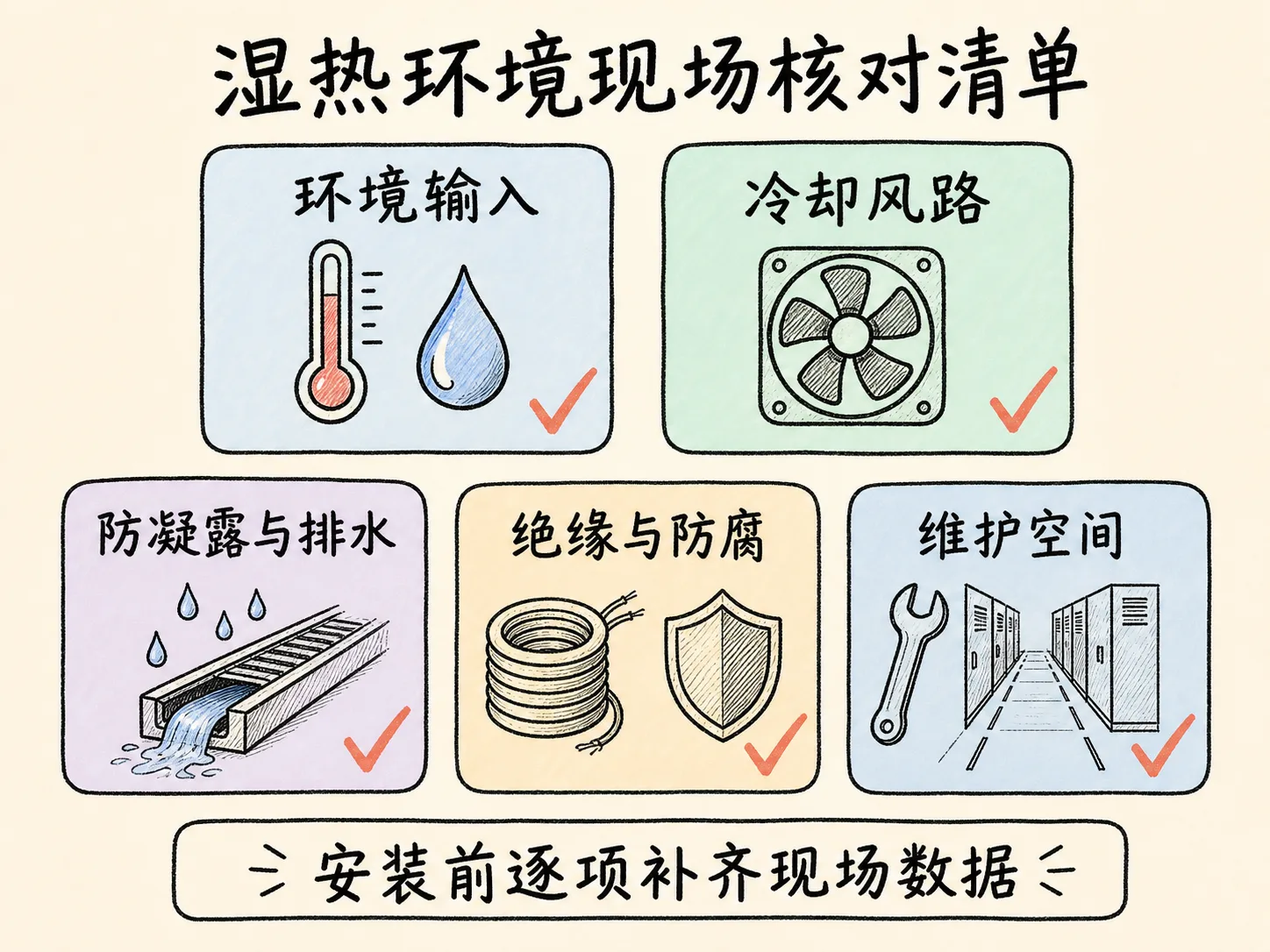 湿热沿海环境柴油发电机组现场五项核对清单