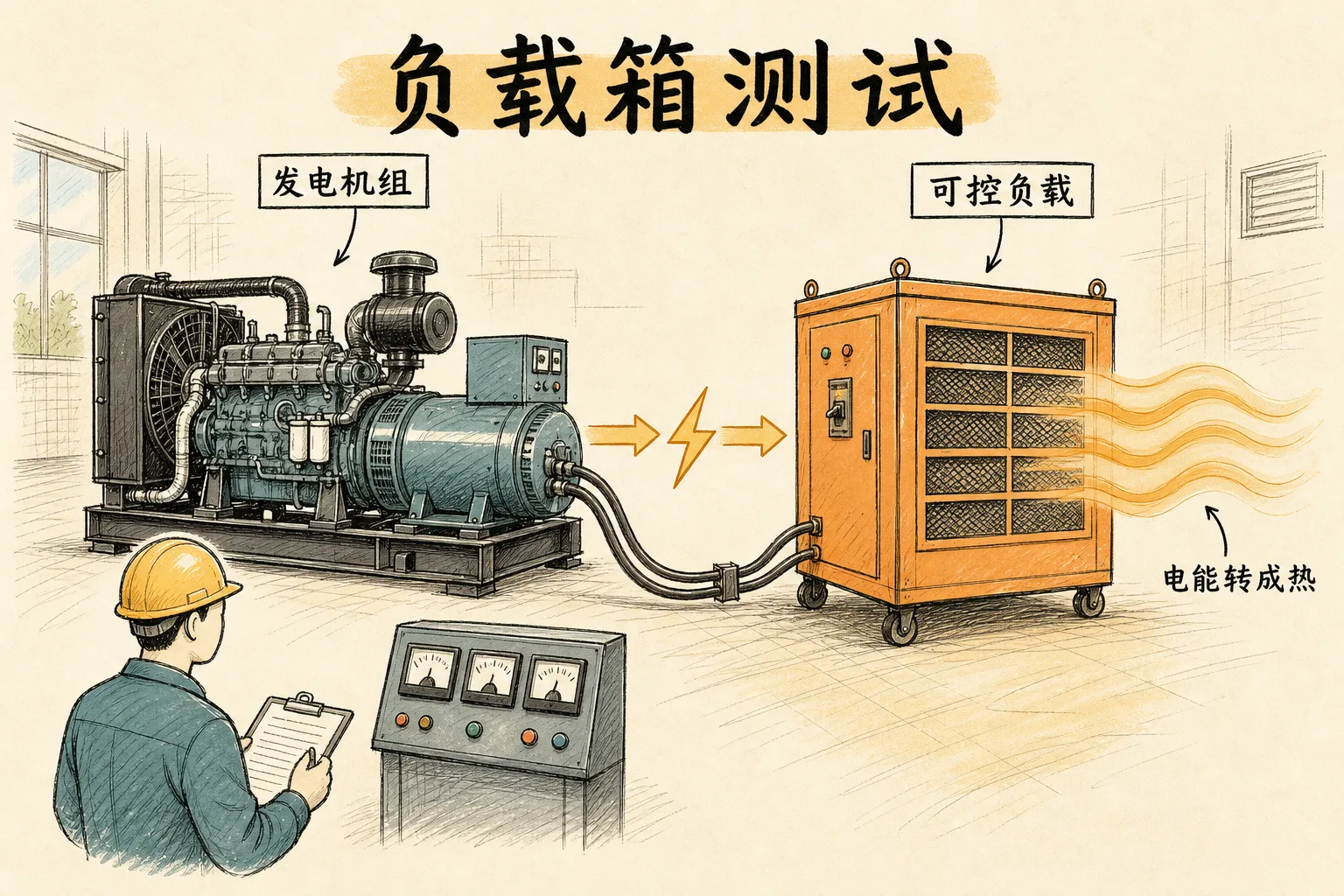 负载箱测试:为什么验收时要接一台"专门耗电"的设备