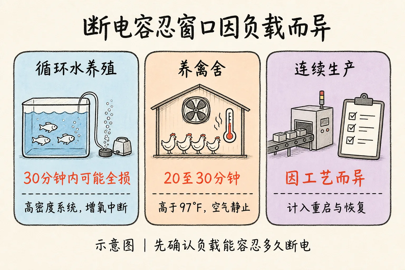 什么时候把柴油发电机列入备用电源计划
