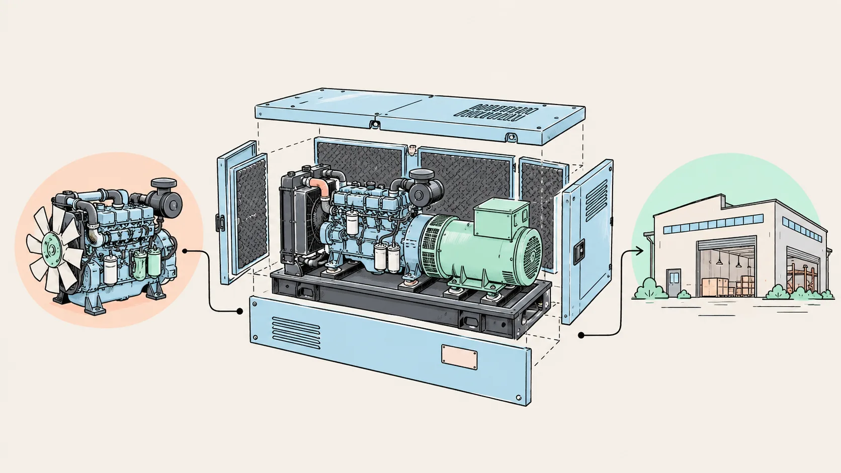 50 kW柴油发电机组选型核对要点