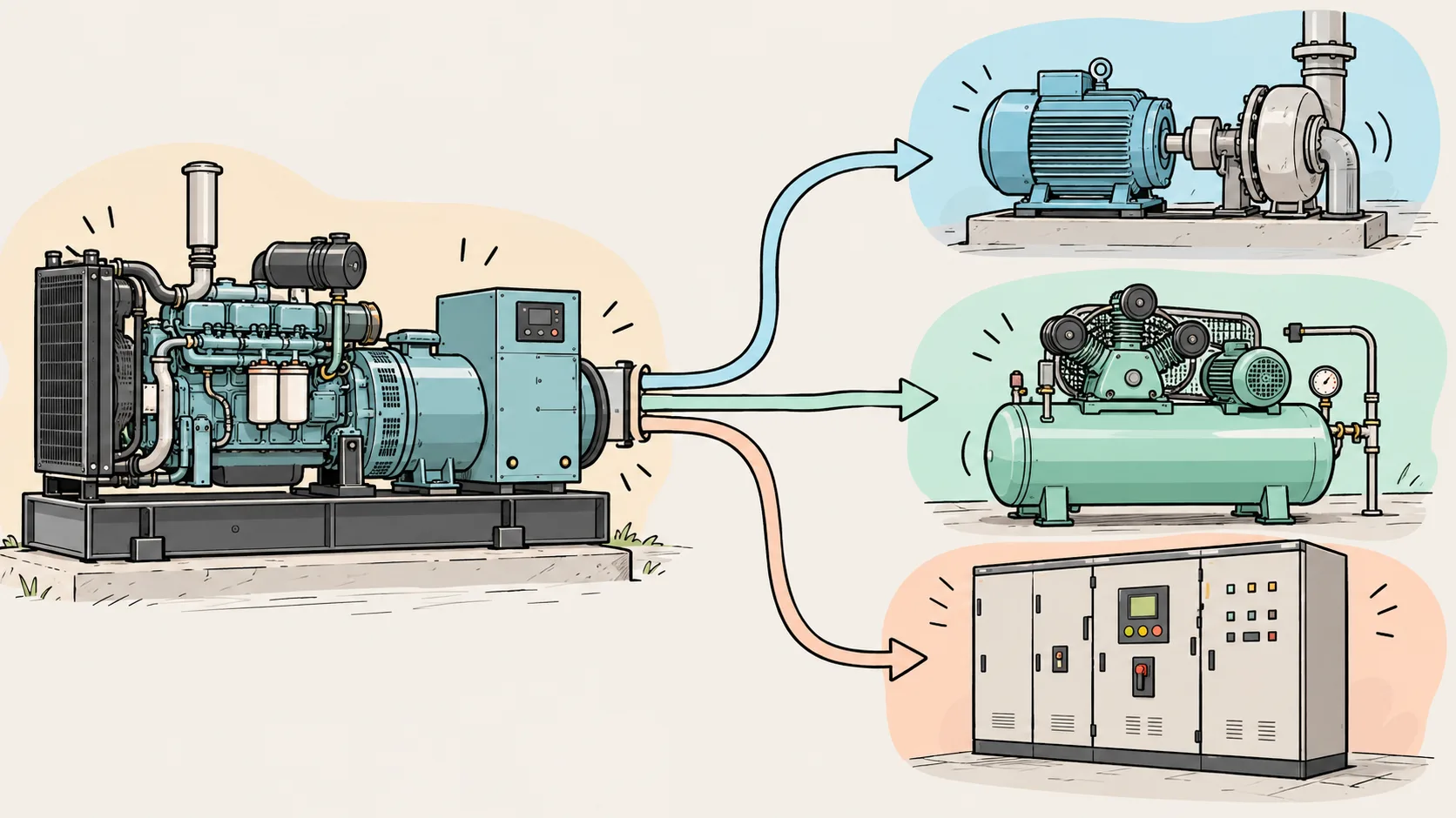100 kW 柴油发电机组选型:多设备现场的适配判断